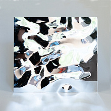 Декоративная нержавеющая сталь  3D Mirror Water Ripple flow move Silver
